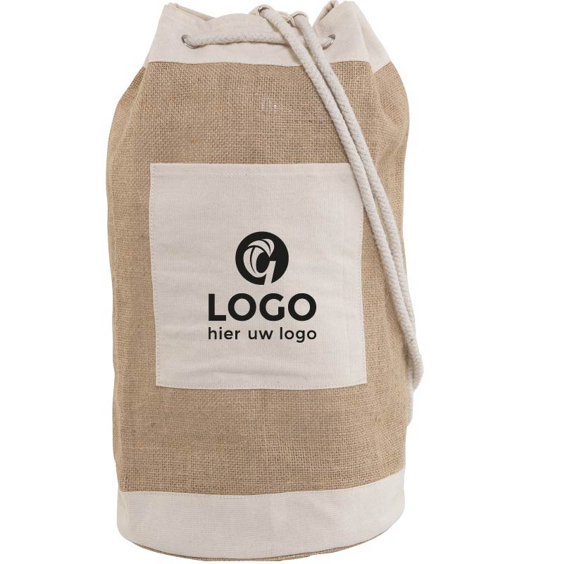 Jute duffle bag